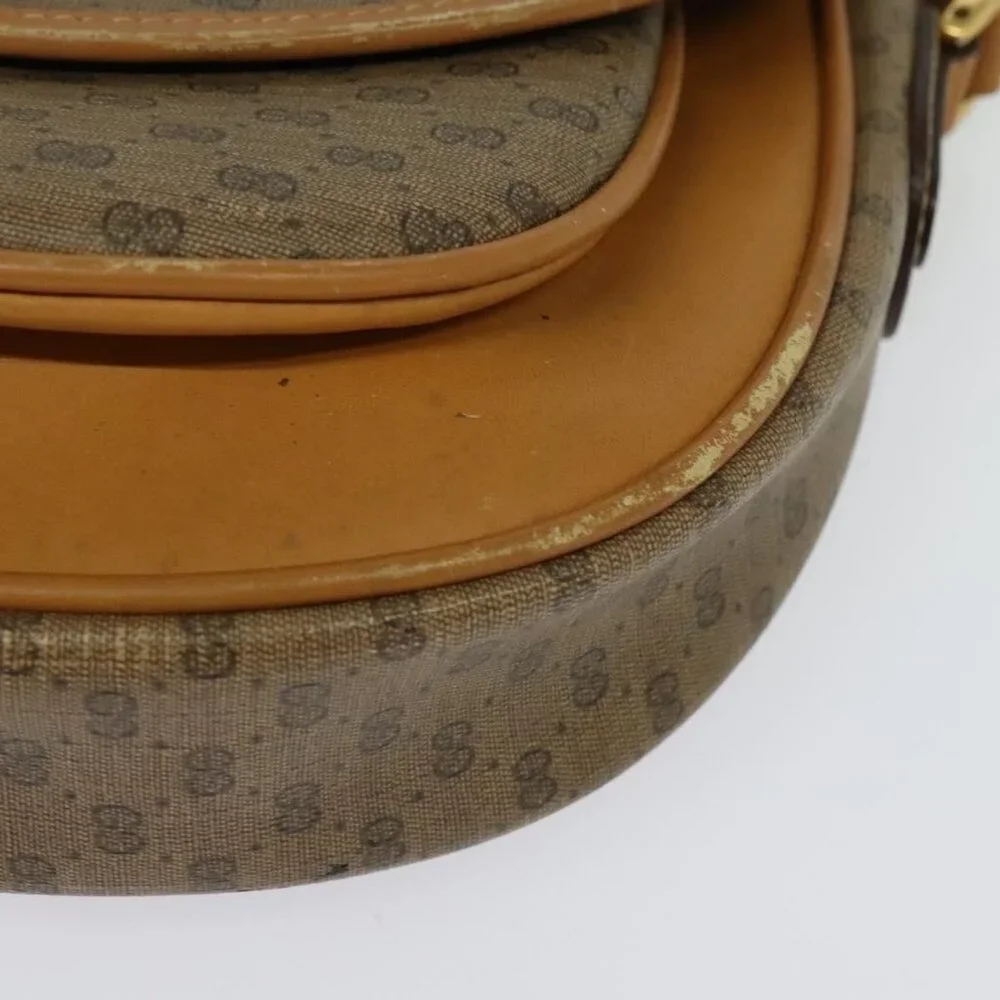 Authentic GUCCI Micro GG Supreme Shoulder Bag PVC Beige Gold 001 58 0930 - Picture 3 of 16